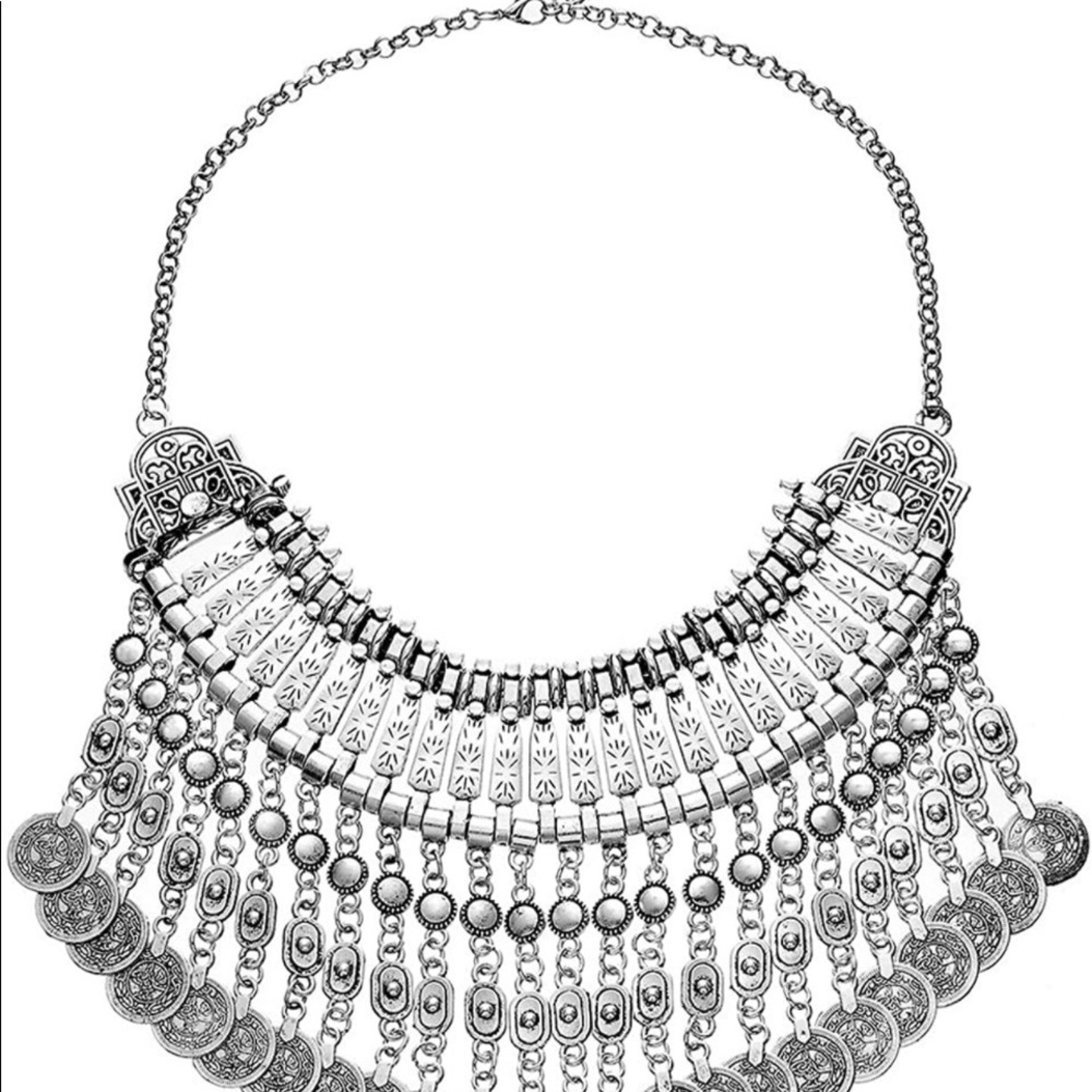 Boho coin collar/necklace NWT